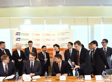 PBZ Grupa, najveći izdavatelj i ugovaratelj prihvata kartica u Hrvatskoj, potpisala je Ugovor o suradnji s UnionPay International