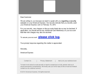 Obavijest o zlonamjernim e-porukama