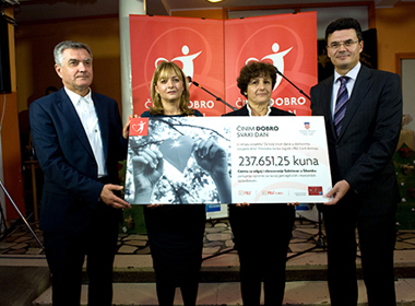 PBZ grupa donirala 237.651,25 kuna Centru za odgoj i obrazovanje Šubićevac