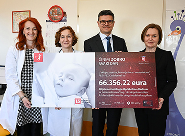 PBZ grupa donirala više od 66.000 eura Odjelu neonatologije karlovačke bolnice