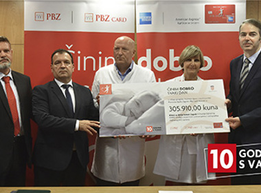 Klinika za dječje bolesti Zagreb dobila donaciju vrijednu 305.910 kuna
