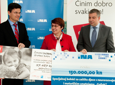 INA i PBZ Card uručili donaciju Specijalnoj bolnici Goljak