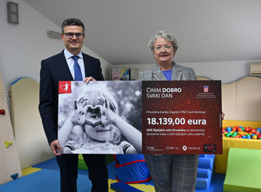 PBZ grupa donirala 30.000 eura SOS Dječjem selu Hrvatska